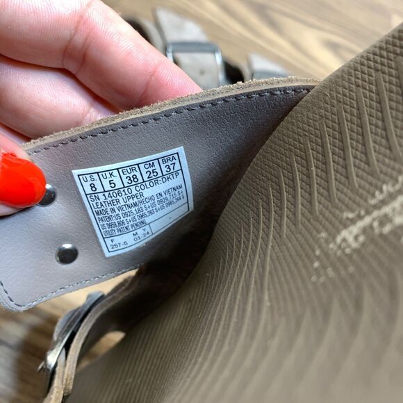 Skechers Women's Go Walk Massage Fit Sweet Talk Slide Sandals Taupe Size: 8 - Picture 9 of 11